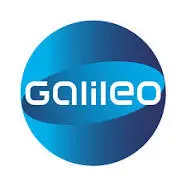 Logo der Fernsehsendung Galileo. Ein runder, blauer Kreis mit Farbverlauf von Hell- zu Dunkelblau, in der Mitte steht der Schriftzug „Galileo“ in weißer, futuristischer Schrift.